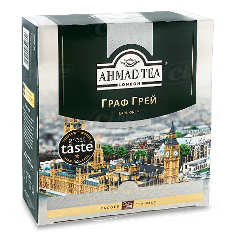 Чай пакетований Ahmad Tea Граф Грей 100 шт х 2г
