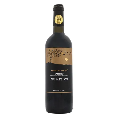 Вино Sasso Primitivo червоне напівсухе 14% 0,75л