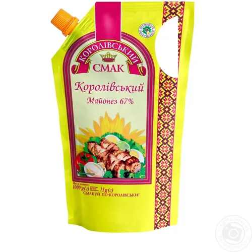 Майонез Королівський смак Королівський 67%, 1000г