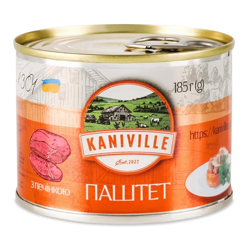 Паштет Kaniville м`ясний з печінкою 185г