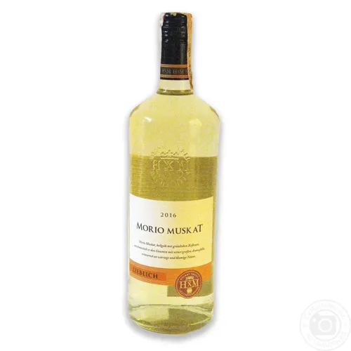 Вино НХМ Morio Muscat Lieblich біле напівсолодке 9% 1л