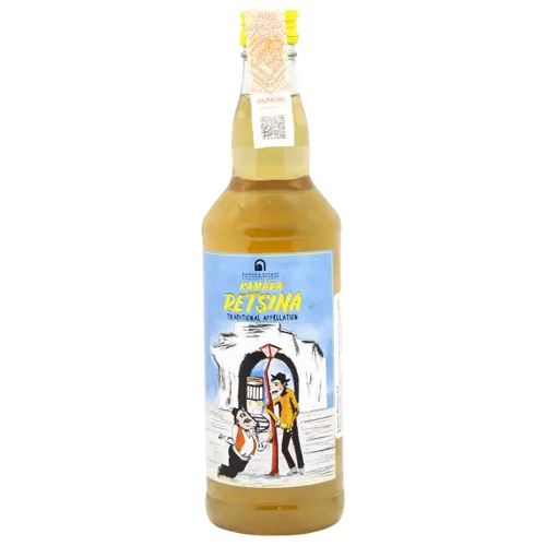 Вино Kamara Estate Retsina біле сухе 12,5% 0,5л