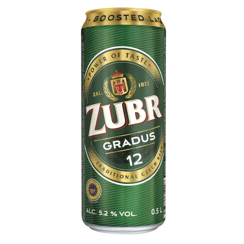 Пиво Zubr Gradus світле 5,2% 0,5л