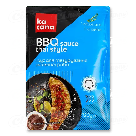 Соус Katana BBQ Thai Style для глазурування смаженої риби, 120г