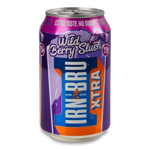 Напій Irn-Bru Wild Berry Slush С/Газ, З/Б, 0.33 Л