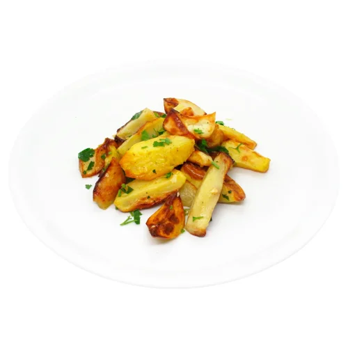 Картопля запечена з часником та зеленню