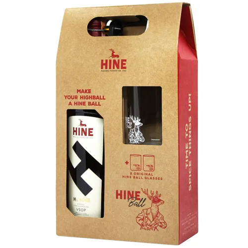 Коньяк Hine VSOP Box + 2 бокали 40% 0.7л х3