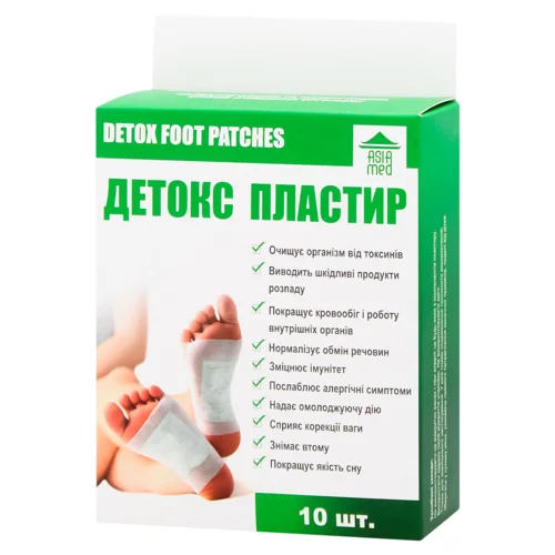 Пластир для ніг Asia Med Детокс 10шт