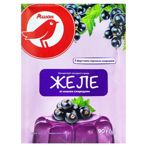 Желе Ашан зі смаком смородини 90г