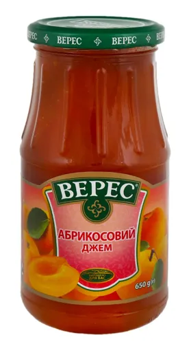 Джем абрикосовий стерилізований Верес 650г