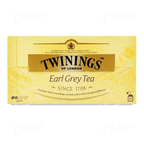 Чай чорний Twinings Earl Grey, 25*2г