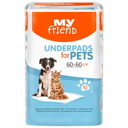 Пелюшки для тварин My Friend поглинаючі 60х60см 10шт