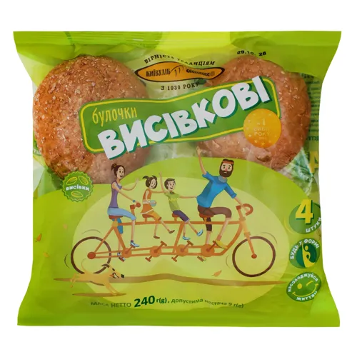 Булочки Висівкові Київхліб м/у 4х60г