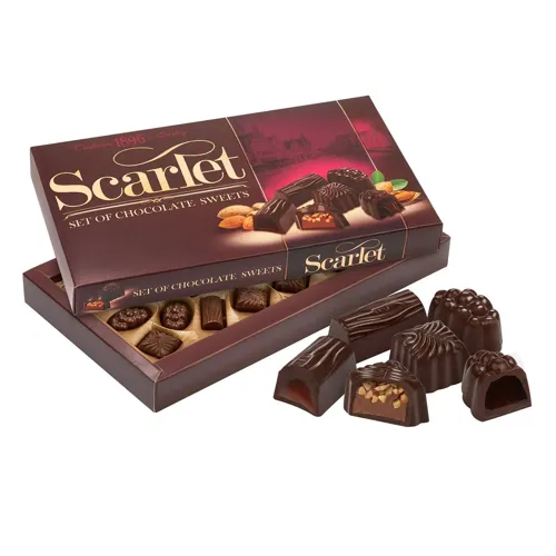 Цукерки Бісквіт-Шоколад Scarlet 220г