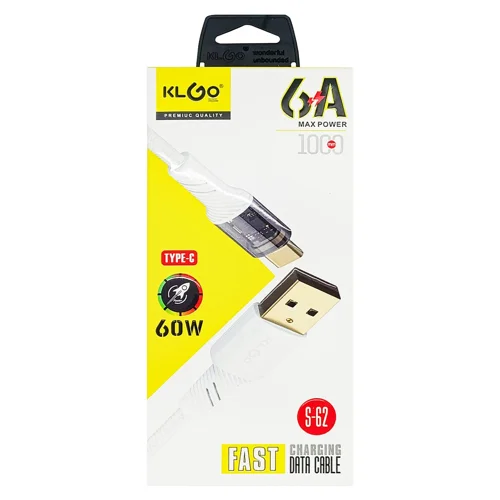 Кабель Klgo для передачі даних 1м USB-Type-C S-62