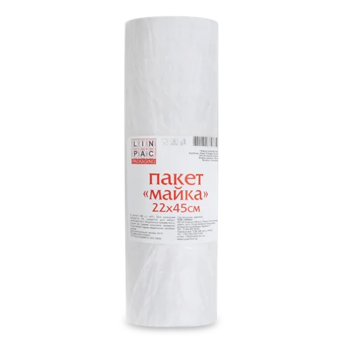 Майка Linpack В/ґ 190шт, Пакет 22х45см