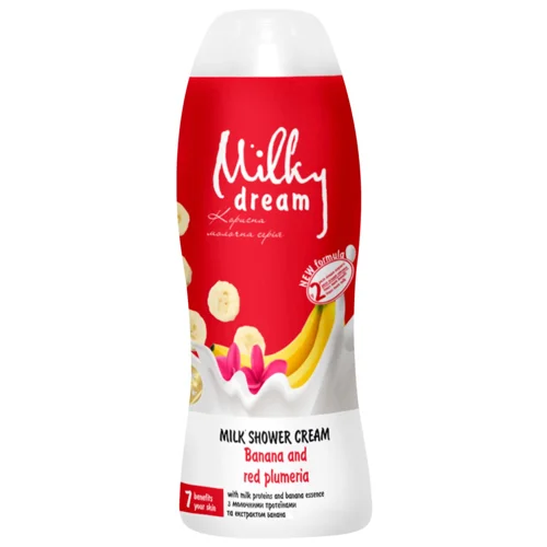 Гель для душу Milky Dream  Банан та червона плюмерія 300мл