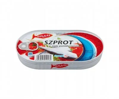 Консерви Graal Шпроти в Томаті 170г