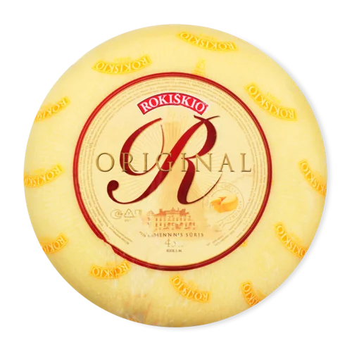 Сир Напівтвердий 45% Original Rokiskio, кг