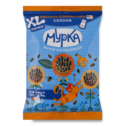 Насіння Соняшника Смажене Солоне В/ґ, Мурка, 160г