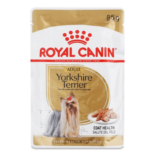 Вологий Повнораціонний Корм Для Дорослих Собак Йоркширський Терьєр Royal Canin 85г
