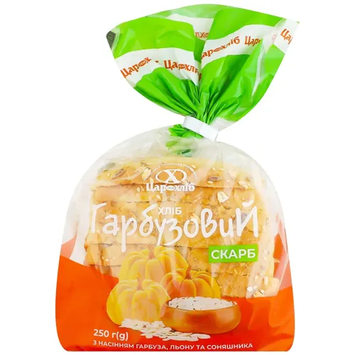 Хліб гарбуз/скарб пшениця нарізаний 0,25кг