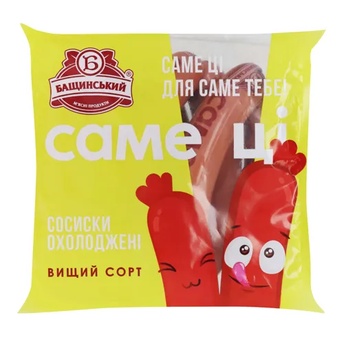 Сосиски Саме ці Бащинський м'ясні 0.42кг