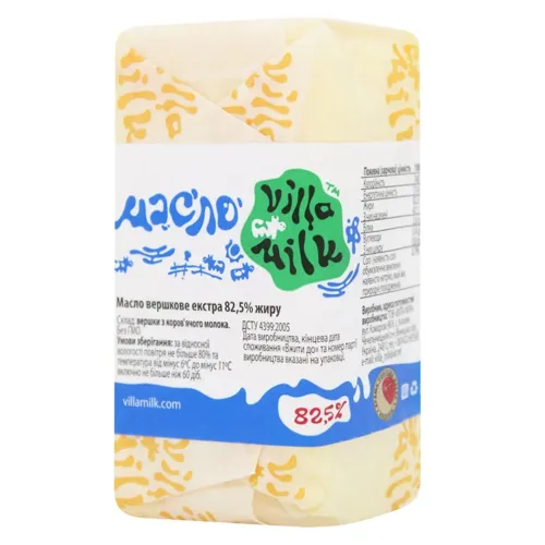 Масло вершкове Villa Milk 82,5%