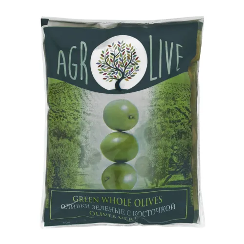 Оливки зелені з кісточкою Agrolive м/у 170г