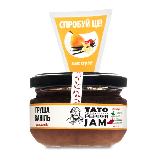 Соус Джем Груша-Ваніль TatoPepperJam, с/б 130г