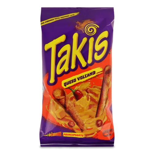 Снек Takis Queso Vulcano, Кукурудзяний Тортилья Сир, в/ґ, 150г