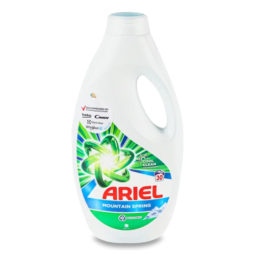 Засіб Миючий Синтетичний Рідкий Гірське Джерело Ariel, 1.65л