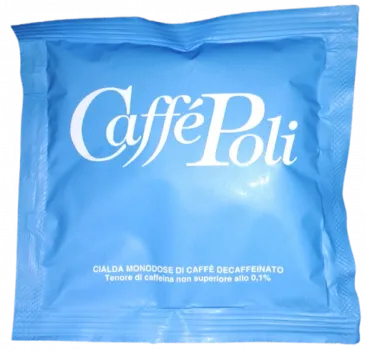 Кава в монодозах чалдах Caffe Poli Decaffeinato 100 шт Без кофеїна ESE 44 мм