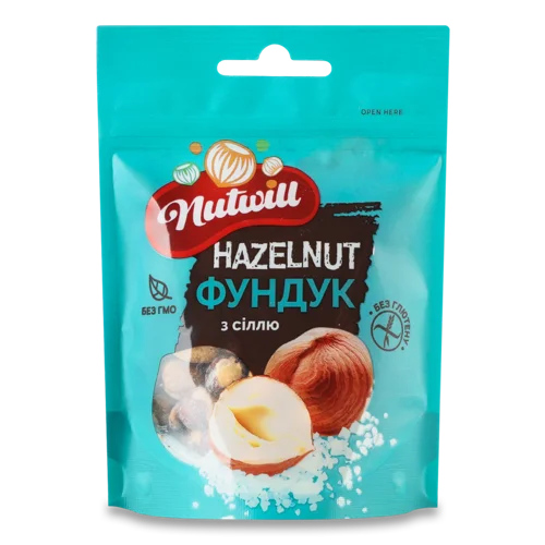 Фундук Солоний Вищого Ґатунку Nutwill, 100г