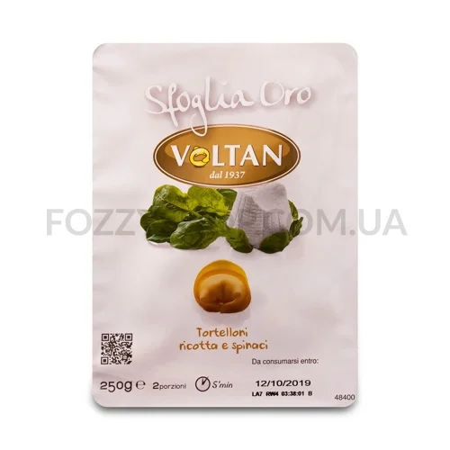 Тортелоні Voltan SfogliaOro з рікотою і шпинатом 250г