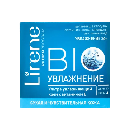 Крем для Сухої І Чутливої Шкіри Обличчя Bio Зволоження Lirene, 50мл