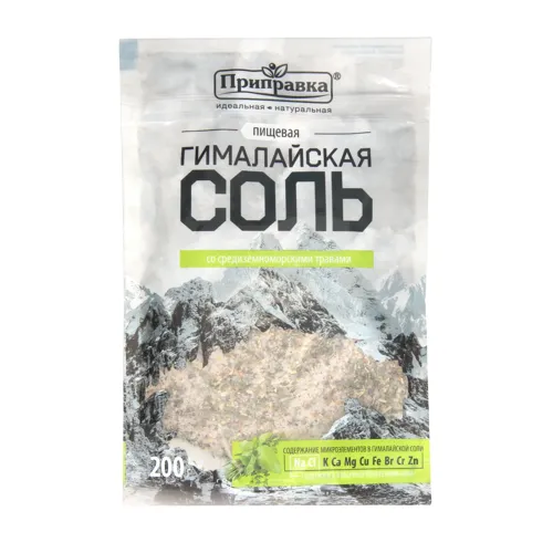 Сіль харчова з середземноморськими травами Гімалайська Приправка д/п 200г