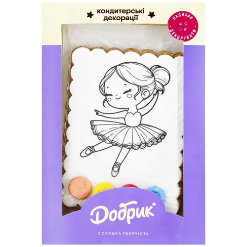 Пряник-розмальовка Добрик Балерина