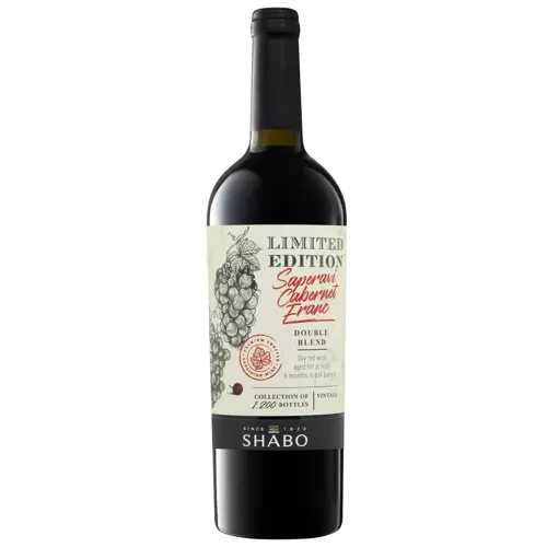 Вино Shabo Limited Edition Сапераві-Каберне Фран червоне сухе 10-13% 0,75л