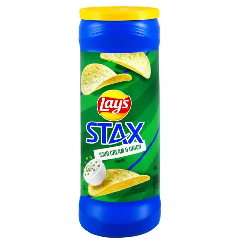 Чипси Lay's Stax сметана та цибуля 155г