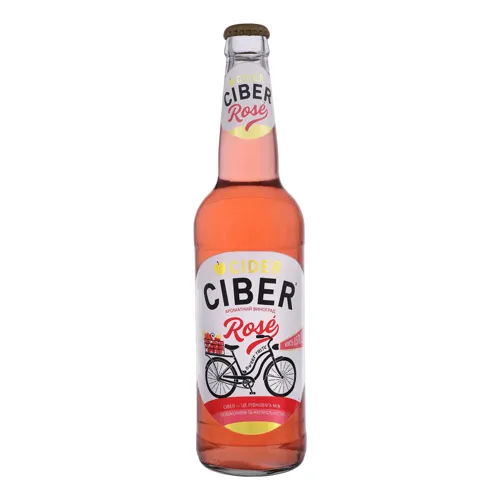 Сидр 0.5л 5-6% рожевий солодкий Rose Ciber пл