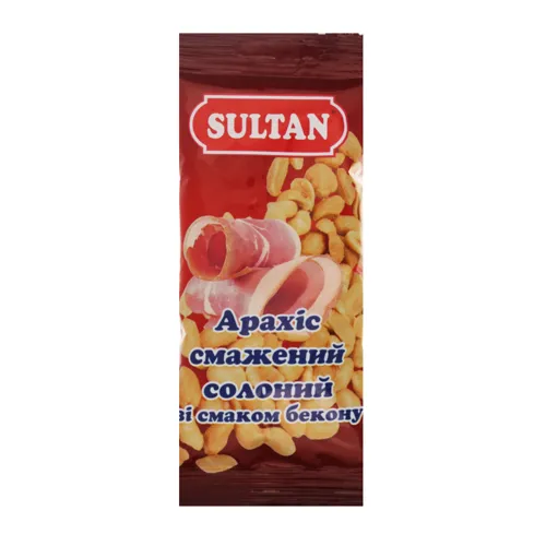 Арахіс смажений солоний зі смаком бекону Sultan м/у 60г