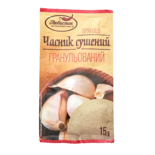 Часник сушений гранульований Любисток м/у 15г