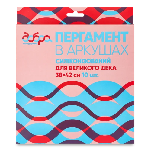 Пергамент Силіконізований В Аркушах, Добра Господарочка, 10шт, 38х42см