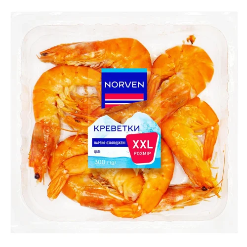 Креветки Norven XXL варено-охолоджена 330г