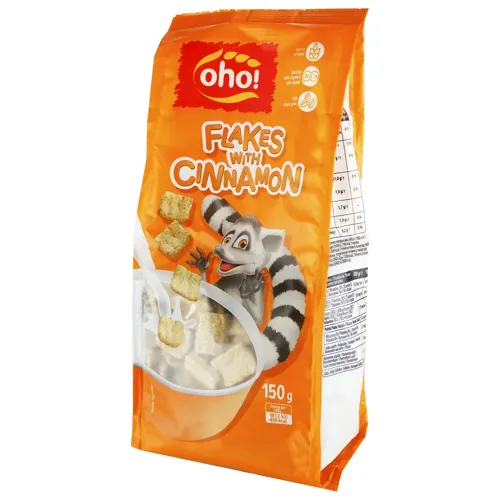 Сніданок сухий Oho пластівці з корицею 150г