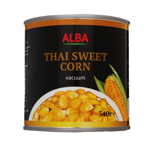 Кукурудза цукрова Alba Food з залізній банці 340г