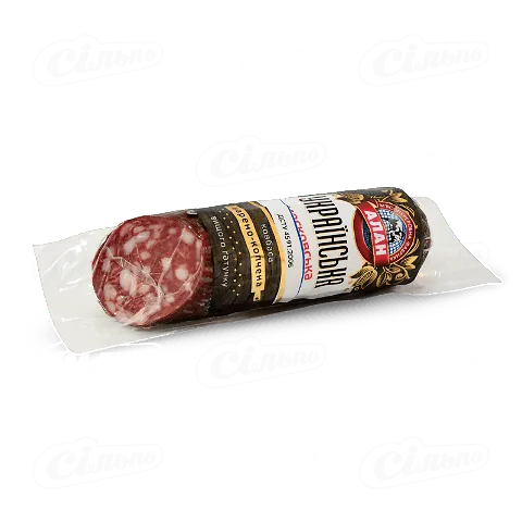 Ковбаса «Алан» «Українська» натуральна оболонка вищого ґатунку, малий батон, кг