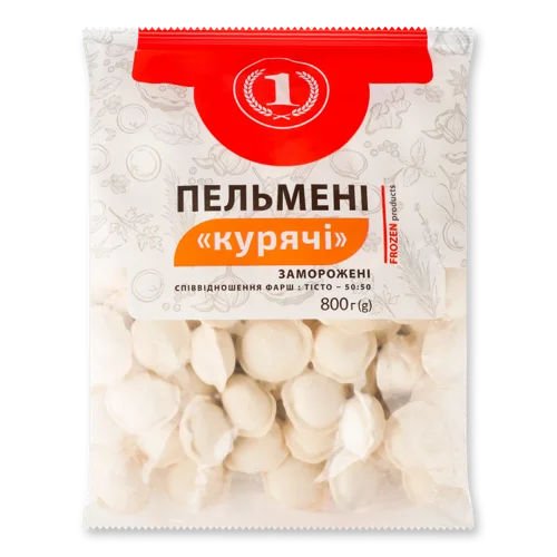Пельмені Курячі В/ґ, ТМ '1', 800г