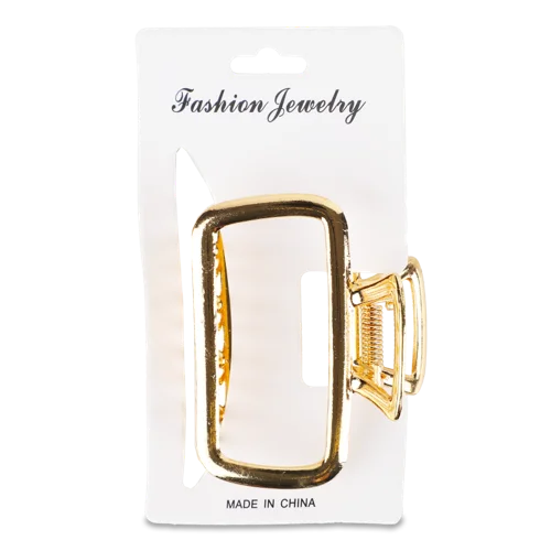 Заколка-Краб Металева Квадратна 6.5х5х2см №KYYW172 Виробництво Fashion Jewelry 1шт